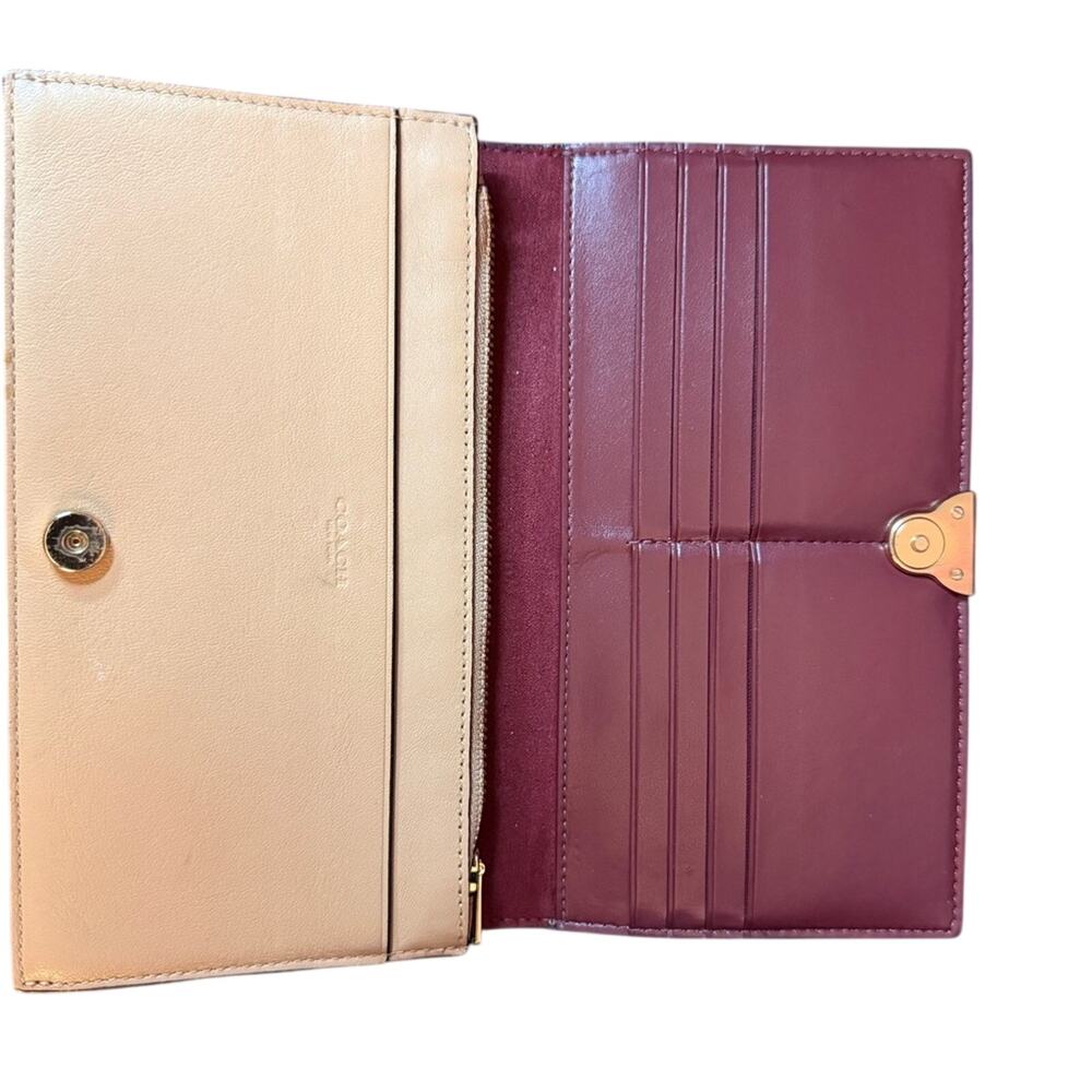 Coach Folding Wallet with Snap Closure